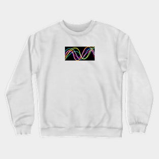 Rainbow Waves Crewneck Sweatshirt